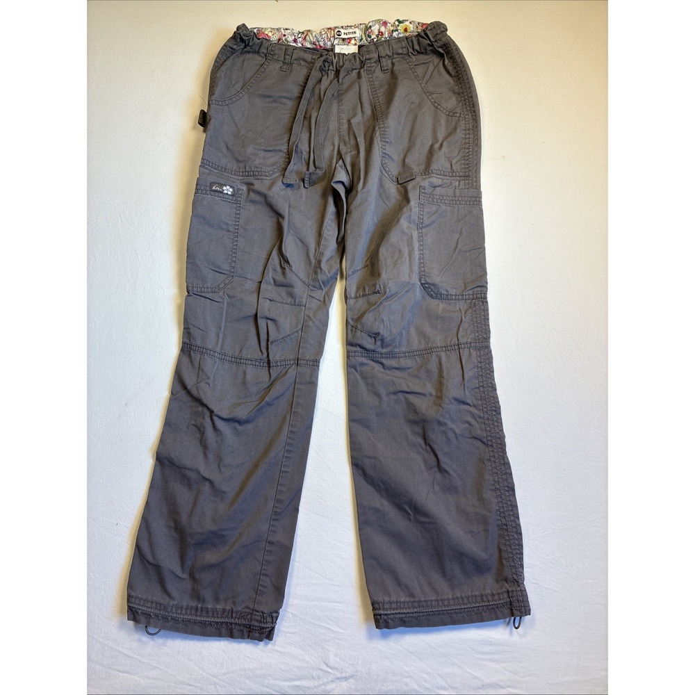 Koi, Grey, X-Small, Scrub Pants, Petite, Pockets, Drawstring, Scrubs